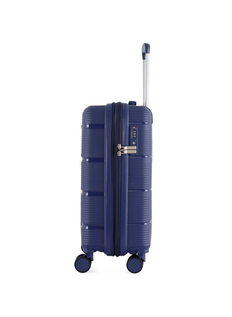 HT H.T Carry-On Luggage Suitcase–Durable Hard Shell Suitcases with Spinner Wheels, Telescopic Handle & Anti-Theft Zippers (38 Litre, Lightweight Travel Suitcase) (Blue, Carry-On/Cabin 20"-Inch) - Image 5