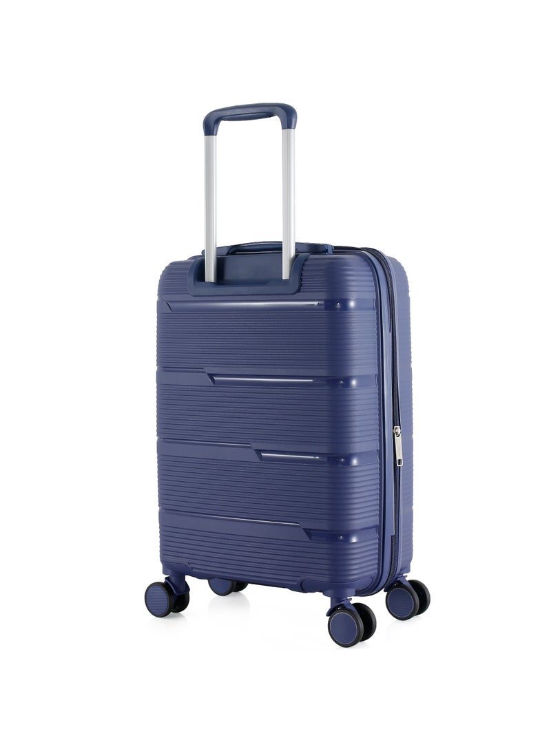 HT H.T Carry-On Luggage Suitcase–Durable Hard Shell Suitcases with Spinner Wheels, Telescopic Handle & Anti-Theft Zippers (38 Litre, Lightweight Travel Suitcase) (Blue, Carry-On/Cabin 20"-Inch) - Image 3