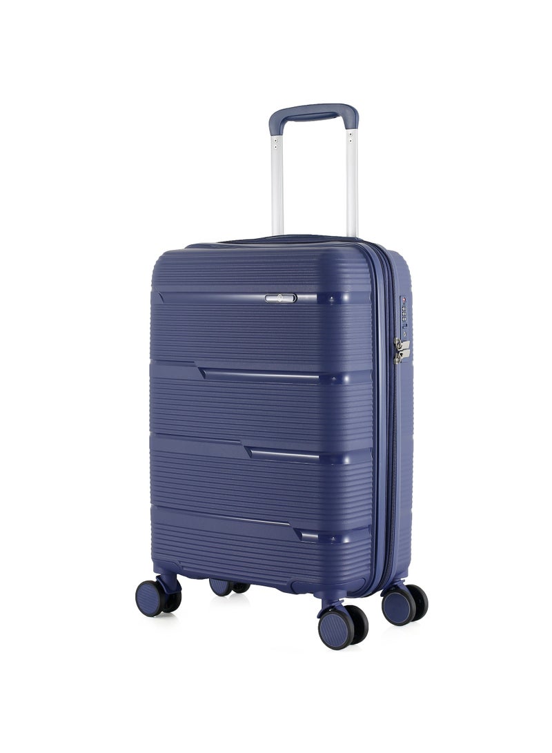 HT H.T Carry-On Luggage Suitcase–Durable Hard Shell Suitcases with Spinner Wheels, Telescopic Handle & Anti-Theft Zippers (38 Litre, Lightweight Travel Suitcase) (Blue, Carry-On/Cabin 20"-Inch) - Image 2