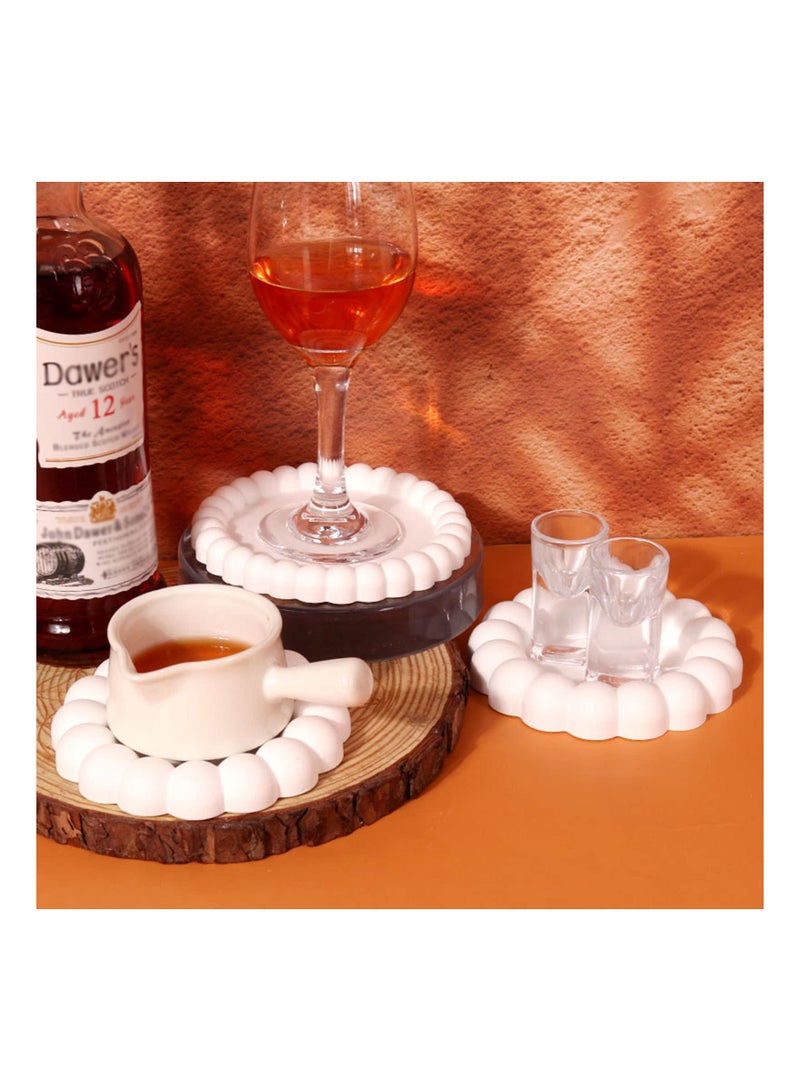SOLARAE Resin Casting Coaster Molds, 2PCS Round Irregular Silicone Mold for DIY Agate Slice Coasters, Jewelry Trays, Candle Holders, Soap Dish | Home Decoration - Image 5