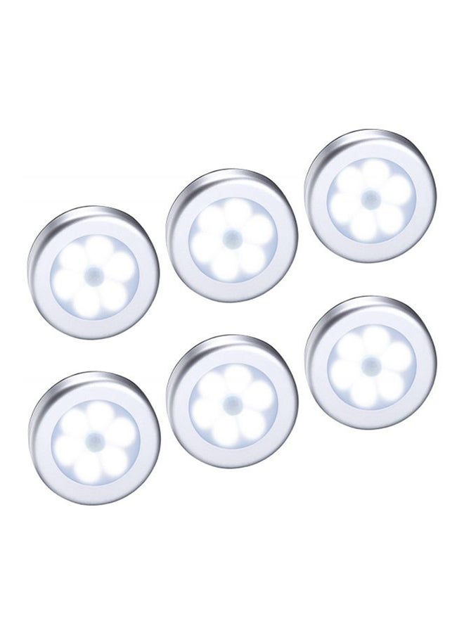 Loquat 6 Pieces Motion Sensor Light White 8x37cm - Image 1