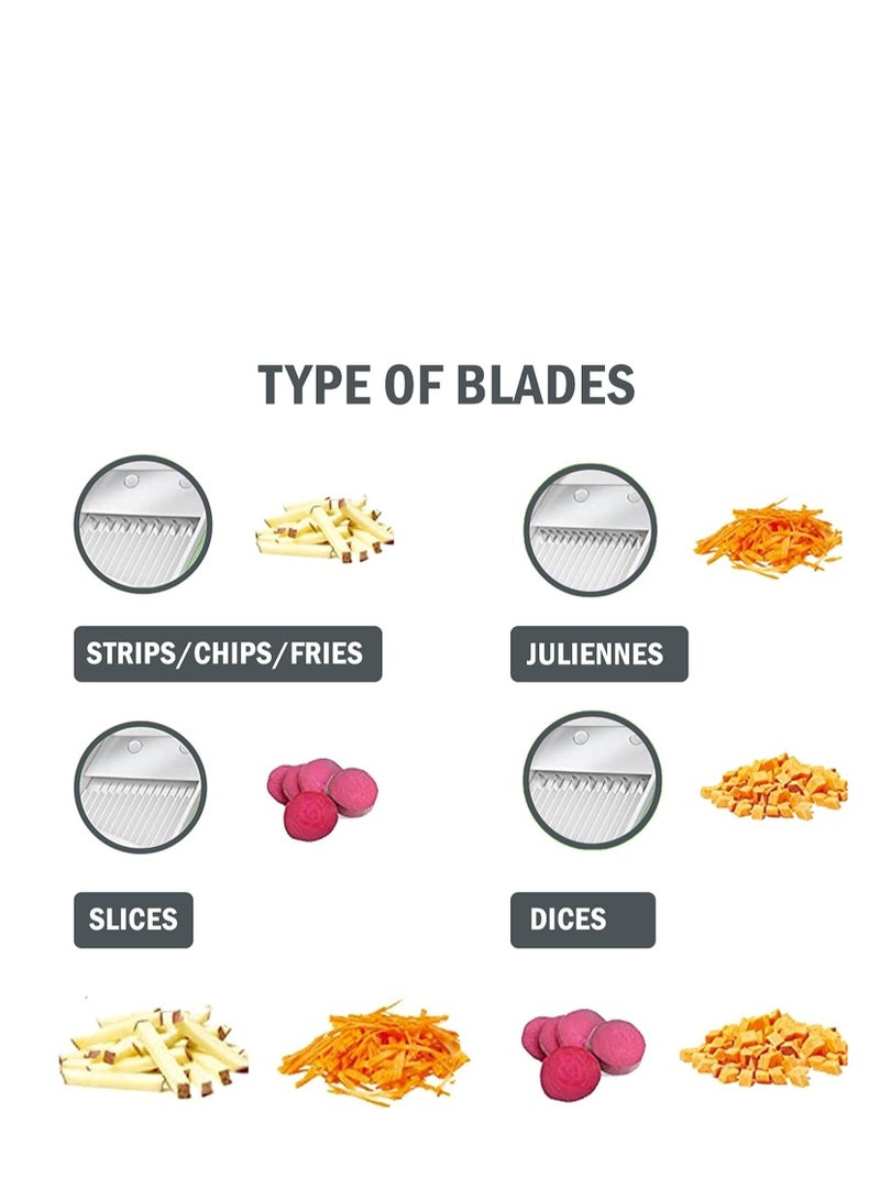 Vegetable cutter mandoline slicer adjustable slicer fruit cutter salad cutter salad slicer potato food chopper french fries cutter fruit slicer vegetable chopper  - Image 2