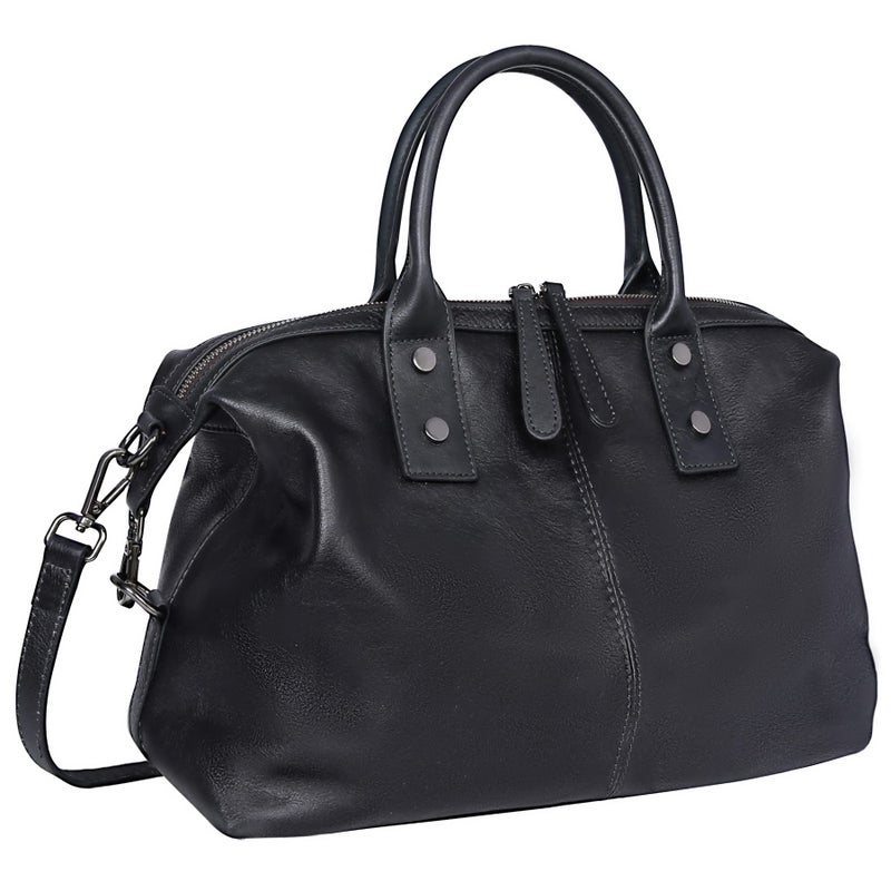 Iswee Shoulder Bag Satchel Purses Vintage Leather Handbags for Women Luxury Tote Purse Large Crossbody Bags Hobo Coffee