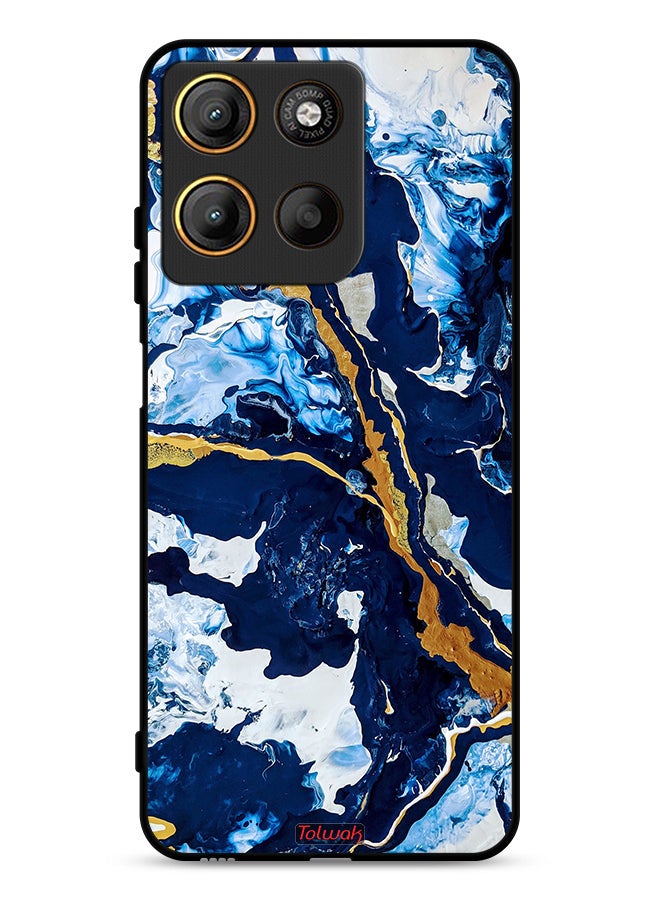 Tolwak Motorola Moto G15 Protective Case Cover Glitch Texture Art