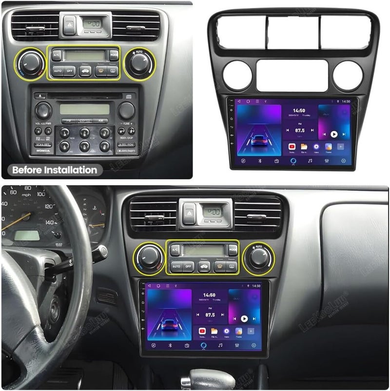 Vierex Fit Honda ACCORD Car Stereo Honda ACCORD 6 Android Screen 1998-2003 with CarPlay, Android Auto, GPS Navigation, Bluetooth, WiFi, FM, AHD Camera Included (2+32GB Carplay 4CORE) - Image 2