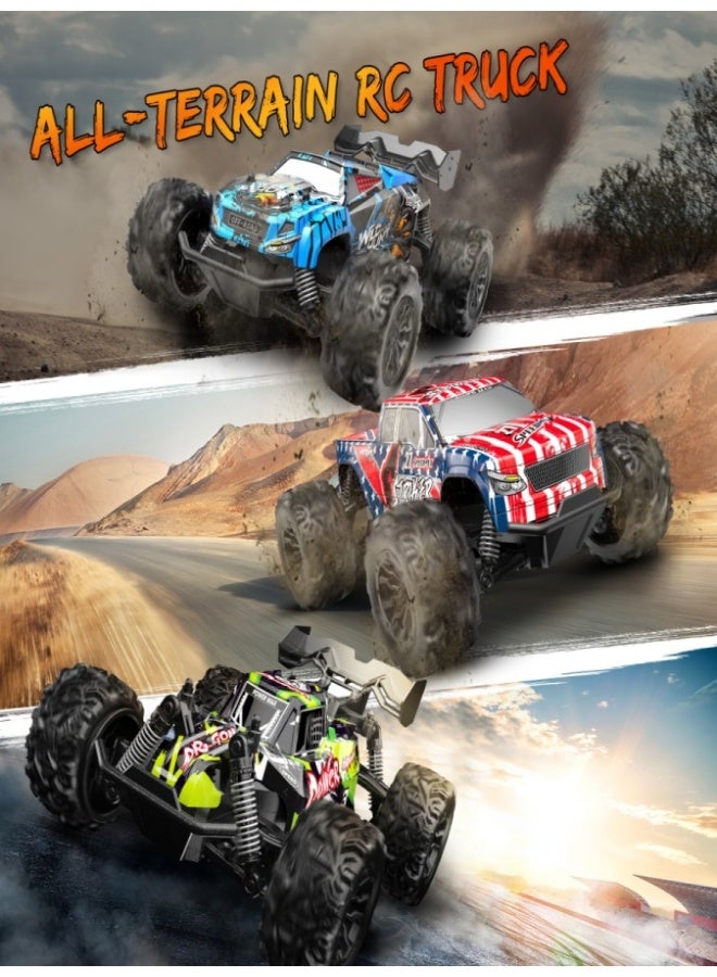 [2.4Ghz, All-terrain Semi-truck Racing]2.4Ghz remote-controlled all-terrain electric Off-road Monster Truck | 1:20 scale, 20 kilometers per hour (12.43 miles per hour), children's toy-level remote-controlled vehicle - Image 5