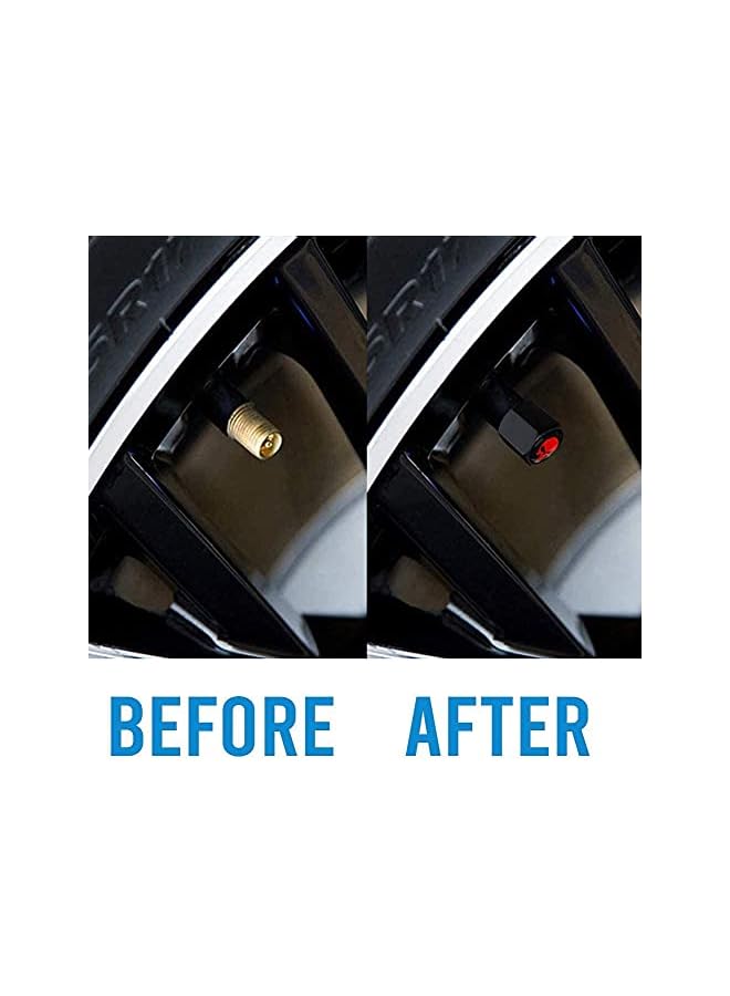 S-TOP Skull Tyre Valve Caps(4PCS) with Wrench Keychain(1PCS) Tire Wheel Valves Cap Dust Stem Cover be suitable for Car SUV Bicycle Motocycle Truck - Image 2