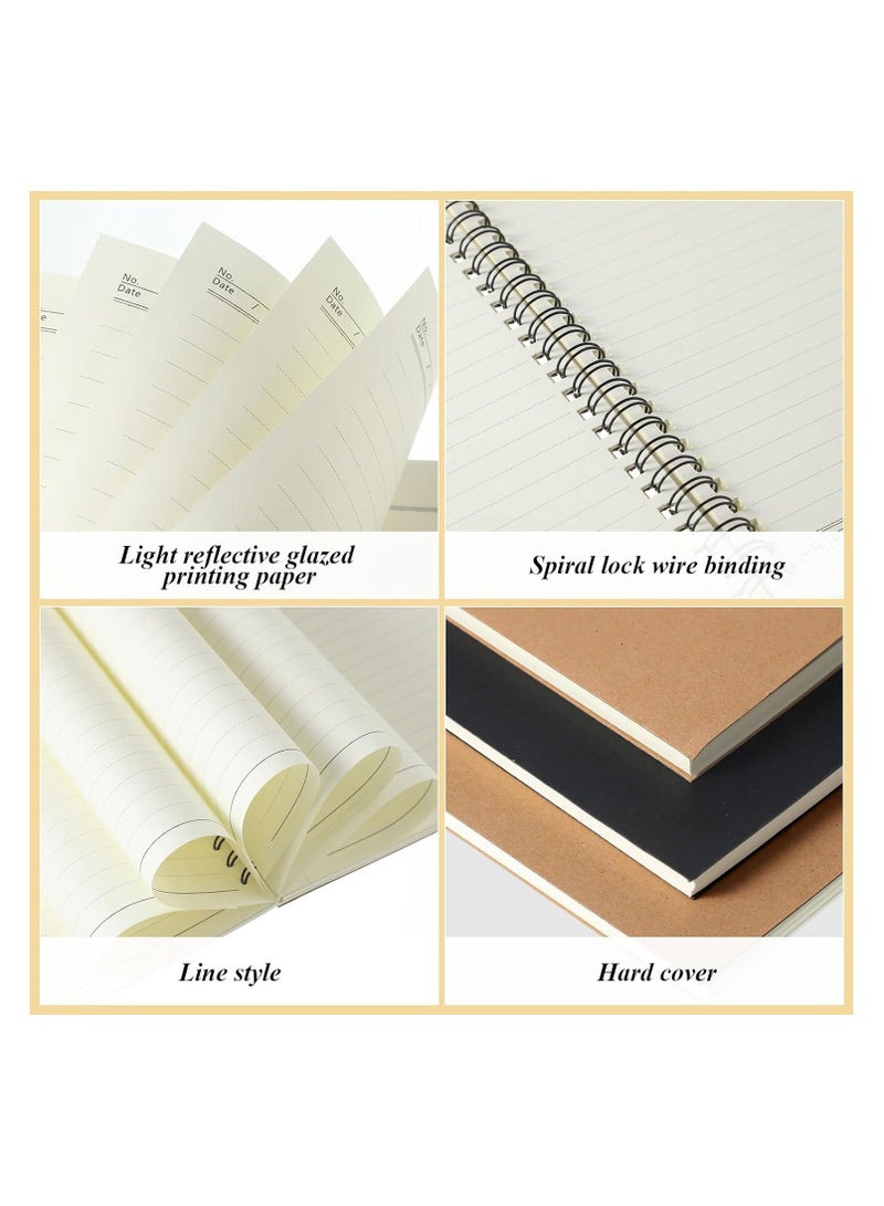 Generic 12 Pack Spiral Ruled Notebook A5 Lined Travel Notebook Colorful Notebook 60 Sheets/120 Pages Memo Notepad Sketchbook Spiral Bound Notebooks for Students Office Business  - Image 2