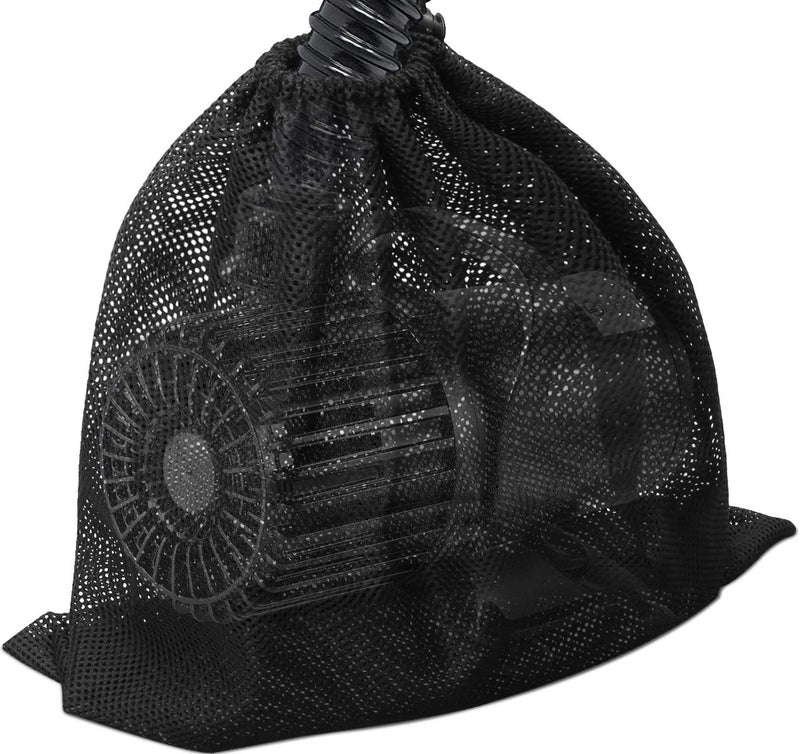 Coolrunner Pump Barrier Bag, 17.3"x 17.3" Pond Filter Mesh for Biological Filters, Black Large Media - Image 1
