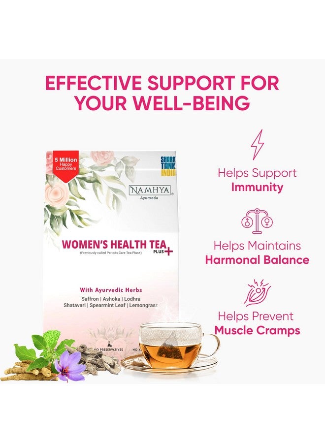 NAMHYA شاي صحة المرأة من ناميا بلس | شاي متلازمة المبيض المتعدد الكيسات للنساء | محمل بالأعشاب الطبيعية الأيورفيدية (100 جرام) | شاي أخضر | مكملات متلازمة المبيض المتعدد الكيسات للنساء - Image 2