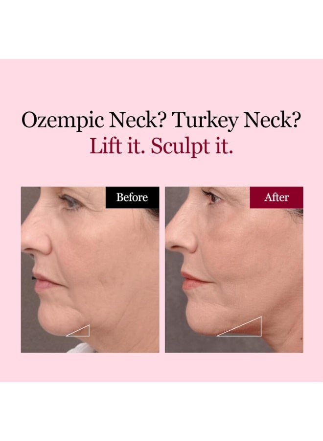 general Camellia Deep Collagen V Lifting Gel Mask 1ea | Double-chin Turkey Neck Instant Face Lifting Mask, Cooling and Depuffing Face Toning Belt, Firming Sagging Skin, Korean Skin Care - Image 4