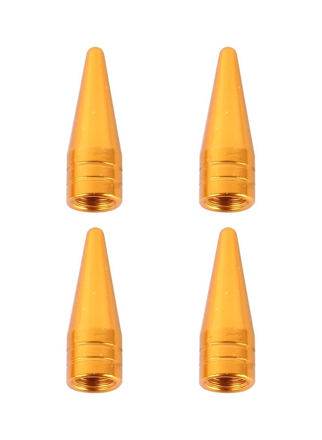 NIBEMINENT 4-Piece Sharp Mouth Shaped Car Tire Valve Cap  - Image 1