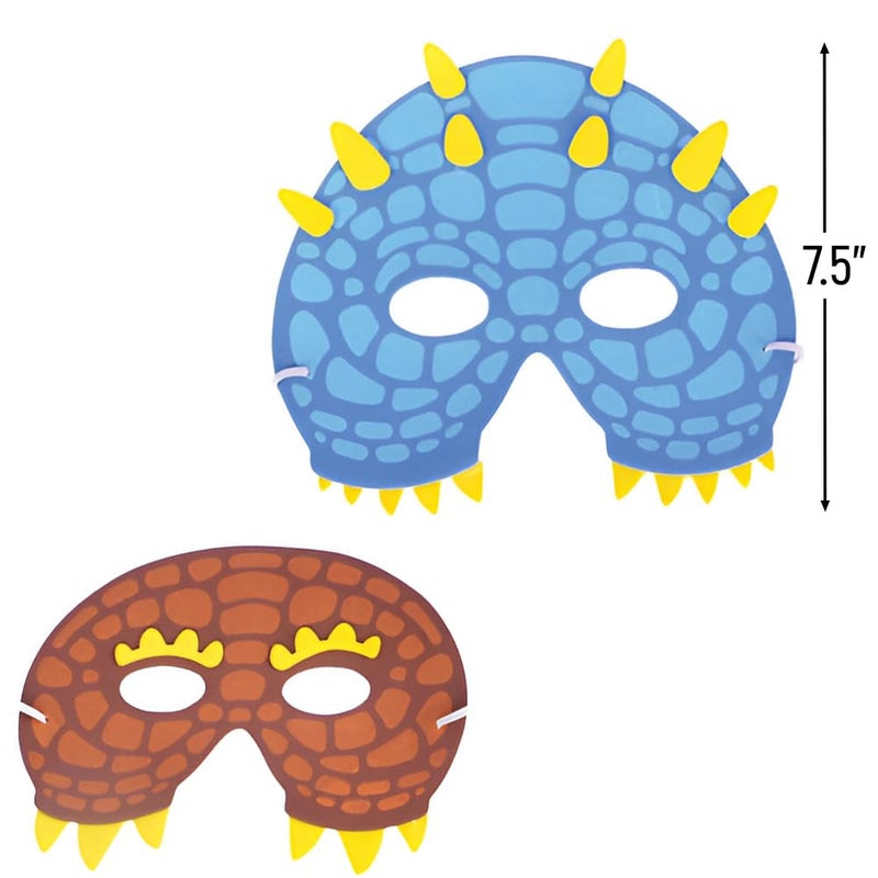 Rhode Island Novelty 7.5 Inch Foam Dinosaur Masks (12 Pieces Per Order) - Image 2