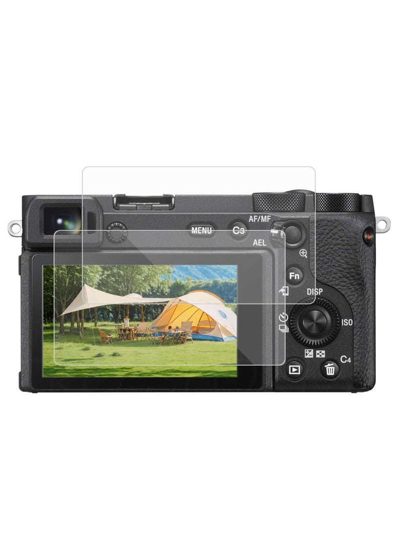 واقي الشاشة متوافق مع سوني ألفا A6400 A6300 A6000 A5000 Nex-7 NEX-6 NEX-5 كاميرا DSLR مكافحة الانفجار الزجاج البصري مكافحة الخدش كاميرا فيلم مقلص - Image 1