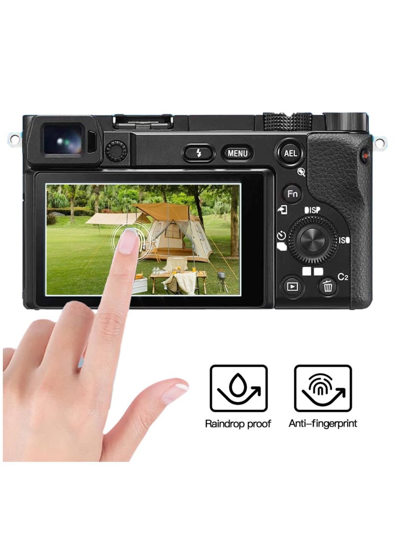 واقي الشاشة متوافق مع سوني ألفا A6400 A6300 A6000 A5000 Nex-7 NEX-6 NEX-5 كاميرا DSLR مكافحة الانفجار الزجاج البصري مكافحة الخدش كاميرا فيلم مقلص - Image 2