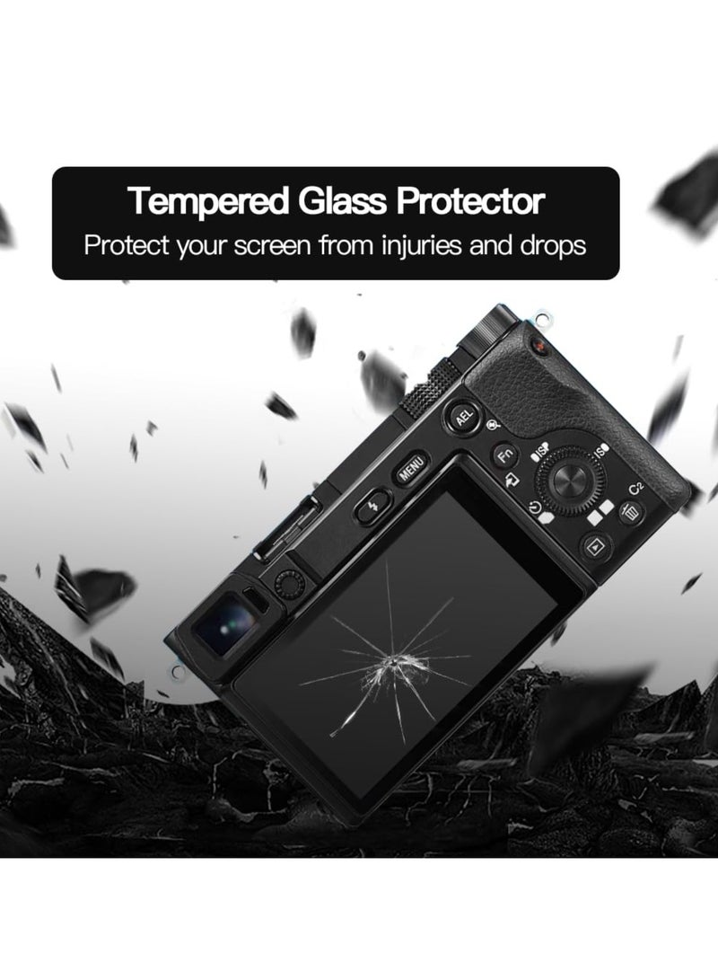 واقي الشاشة متوافق مع سوني ألفا A6400 A6300 A6000 A5000 Nex-7 NEX-6 NEX-5 كاميرا DSLR مكافحة الانفجار الزجاج البصري مكافحة الخدش كاميرا فيلم مقلص - Image 4