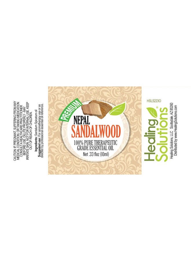 Healing Solutions 10ml Oils - Sandalwood Essential Oil - 0.33 Fluid Ounces - Image 3