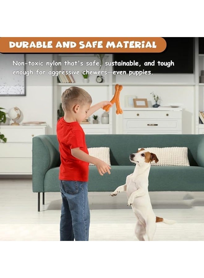 FUNFY Dog Chew Toy Y-Shape Bone, Durable Flavored Nylon Chew Toy for Aggressive Chewers, Safe Non-Toxic Dental Chewing Toy for Small and Medium Dogs - Image 3