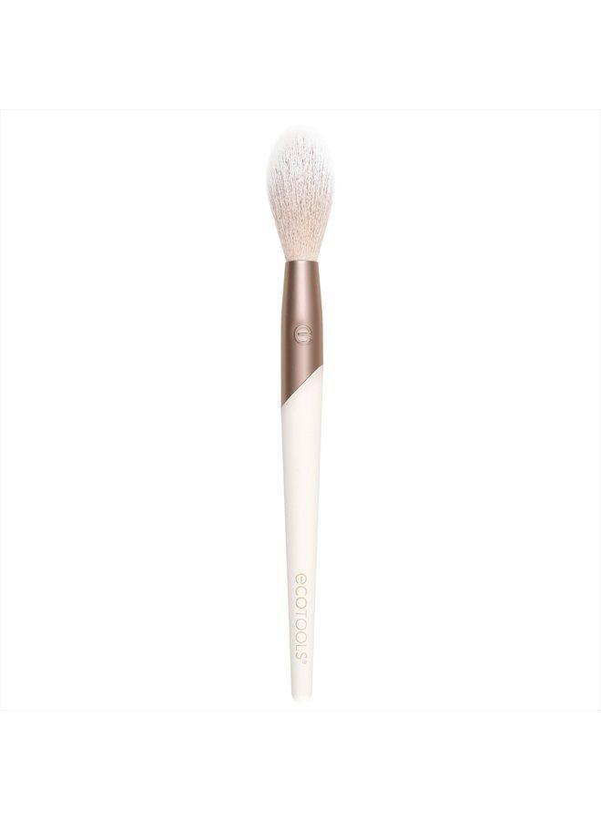Ecotools Luxe Soft Highlighter Makeup Face Powder Brush, Sheer, Luminous Glow, Premium Quality Makeup Brush, Ultra Soft, Synthetic Bristles, Eco Friendly Face Brush, Cruelty-Free, 1 Count - Image 1