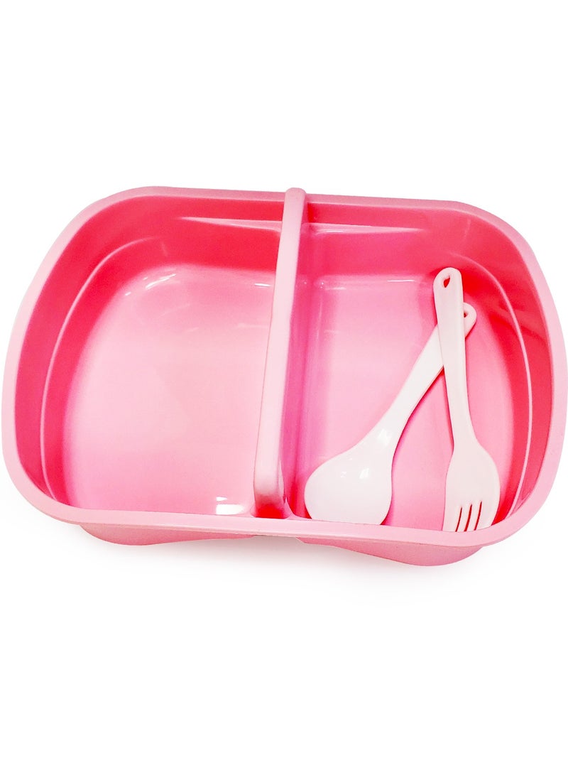 Eazy Kids طقم سهل للأطفال من 2 صندوق غداء وزجاجة ماء أرنب وردي - Image 3
