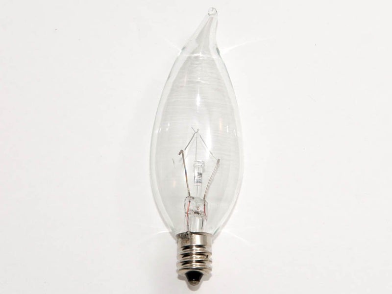 Bulbrite KR25CFC/32 25W Krystal Touch Flame Tip Chandelier Bulb (CA10), Candelabra Base - Image 3