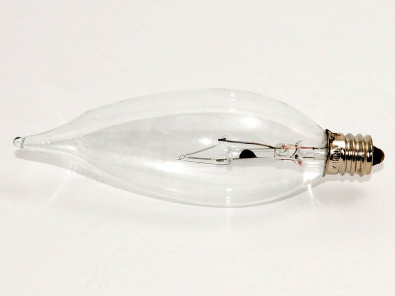 Bulbrite KR25CFC/32 25W Krystal Touch Flame Tip Chandelier Bulb (CA10), Candelabra Base - Image 2