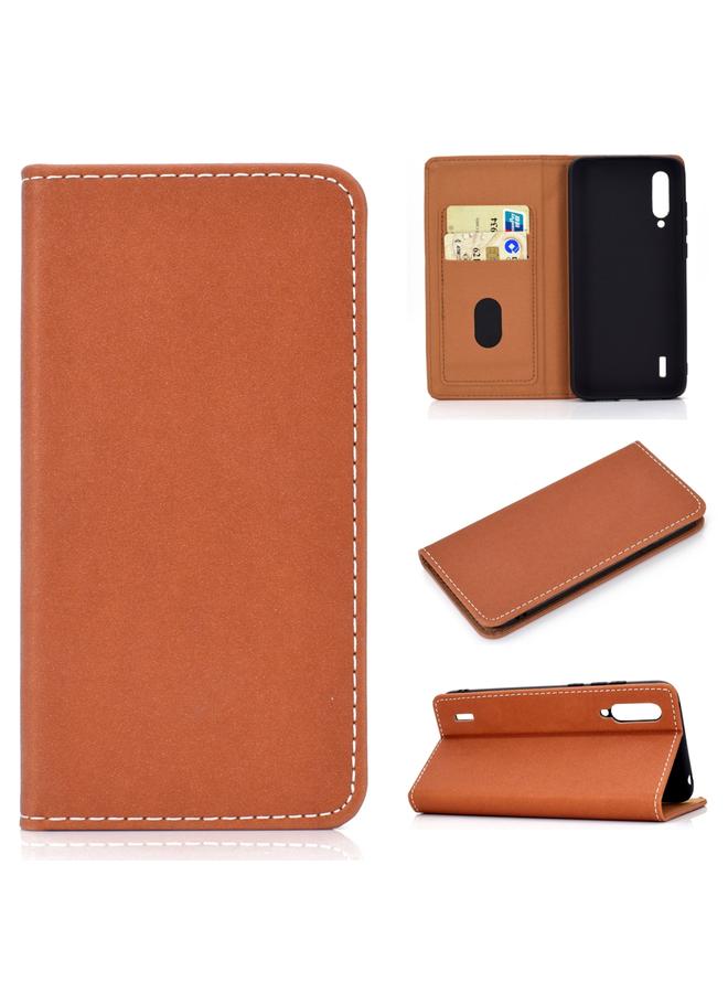 The Bros Case For Xiaomi Mi CC9 Solid Color Magnetic Horizontal Flip Leather Case with Card Slot & Holder