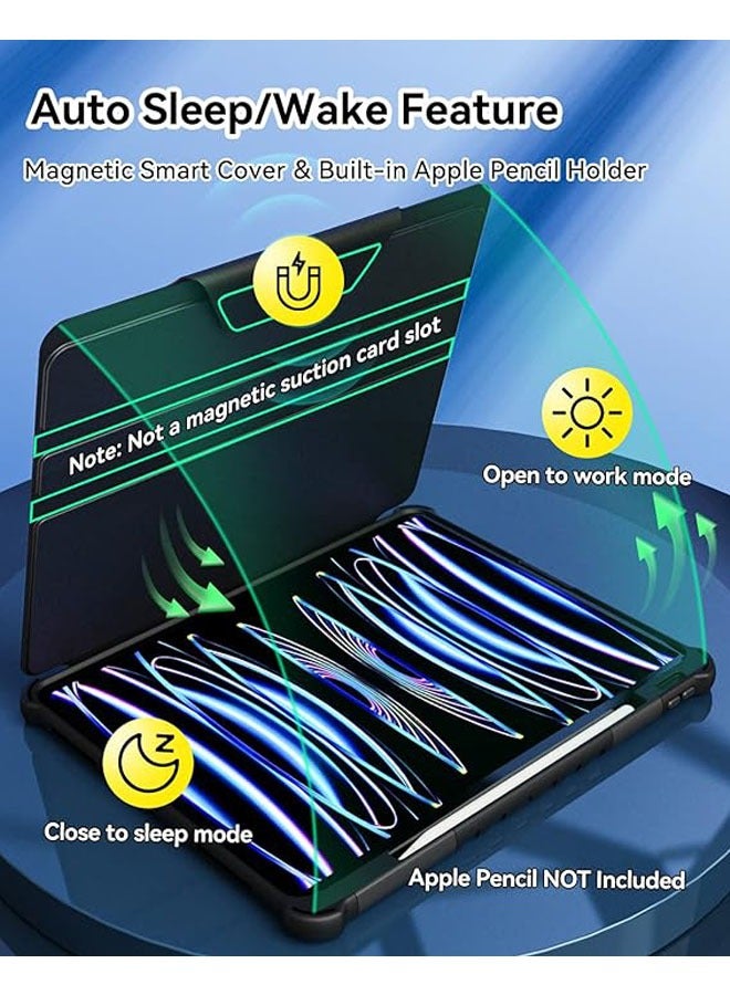 general Case for iPad Pro 11-inch 4th/3rd/2nd generation 2022/2021/2020 for iPad Air 5th/4th generation 10.9 Folio Slim Leather Case with Stand/Magnetic Closure/Pencil Holder - Image 2