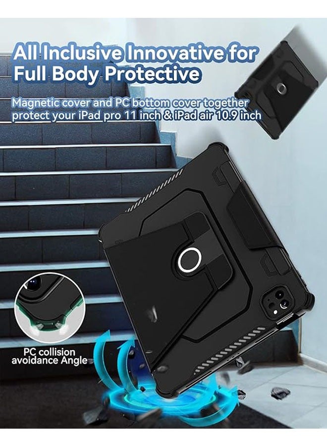 general Case for iPad Pro 11-inch 4th/3rd/2nd generation 2022/2021/2020 for iPad Air 5th/4th generation 10.9 Folio Slim Leather Case with Stand/Magnetic Closure/Pencil Holder - Image 4