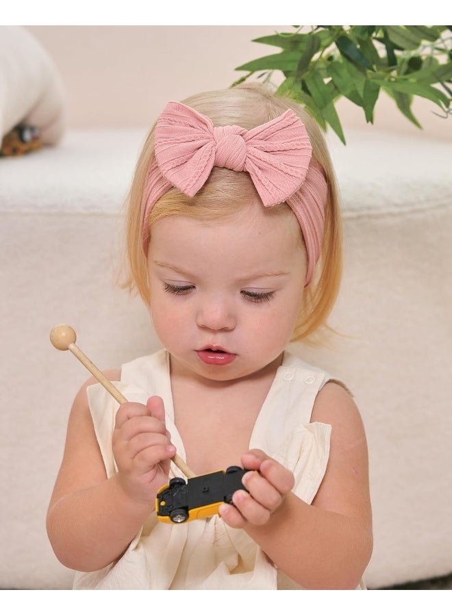 jollybows jollybows 18pcs Baby Nylon Headbands Hair Bow Elastics Hairbands Hair Accessories for Baby Girls Newborn Infant Toddlers Kid  - Image 3