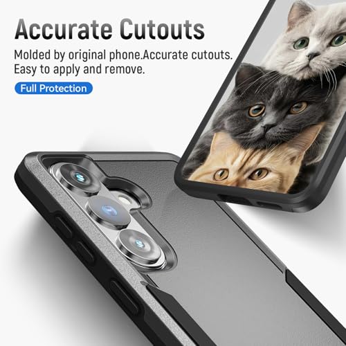 Warsia for Samsung Galaxy S26 Case with HD Screen Protector, Dual Layer Military Grade Drop Tested, Heavy Duty Rugged Shockproof Non-Slip Outdoor Protective Cover, Black - Image 3