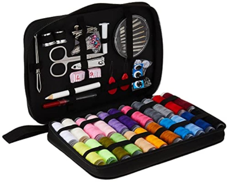 98Pcs Sewing Kit Bundle Mini Travel Sewing Accessories Tools for Beginners, Emergency Sewing Needs