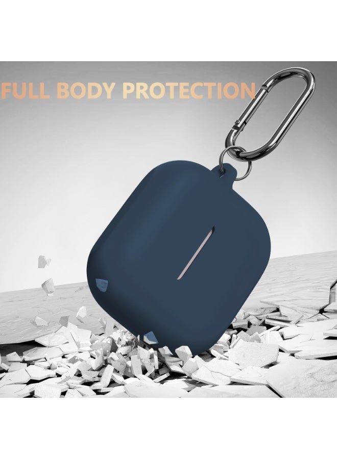 أنيوغرو حافظة Galaxy Buds 3 Pro/Buds 3 من السيليكون لحماية كاملة للجسم (مع قفل أمان)، مقاومة للصدمات والسقوط، غلاف واقي ناعم مع مجموعة تنظيف للرياضة والسفر، أسود - Image 3