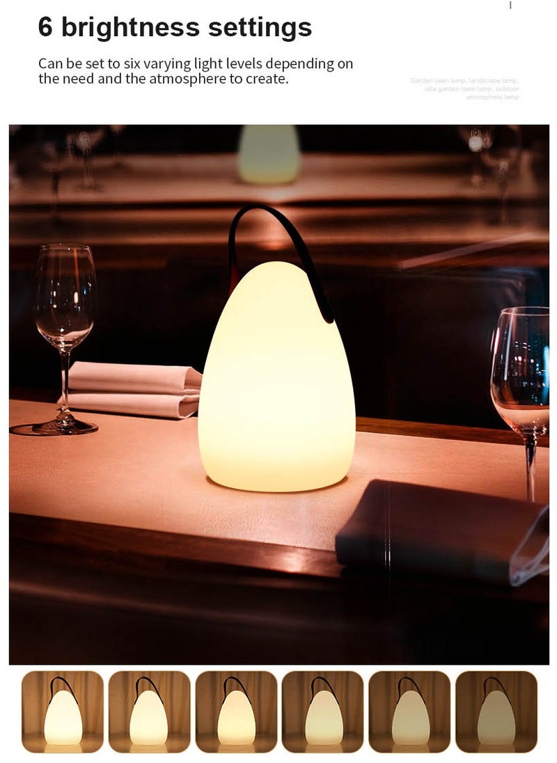 Generic - Camping Light, Cordless LED Outdoor Lamp, Portable Table Lamp with 16 Colors, Remote Control Garden Lamp for Outdoor, Living Room, Garden, Terrace, Barbecue Decoration - Image 1