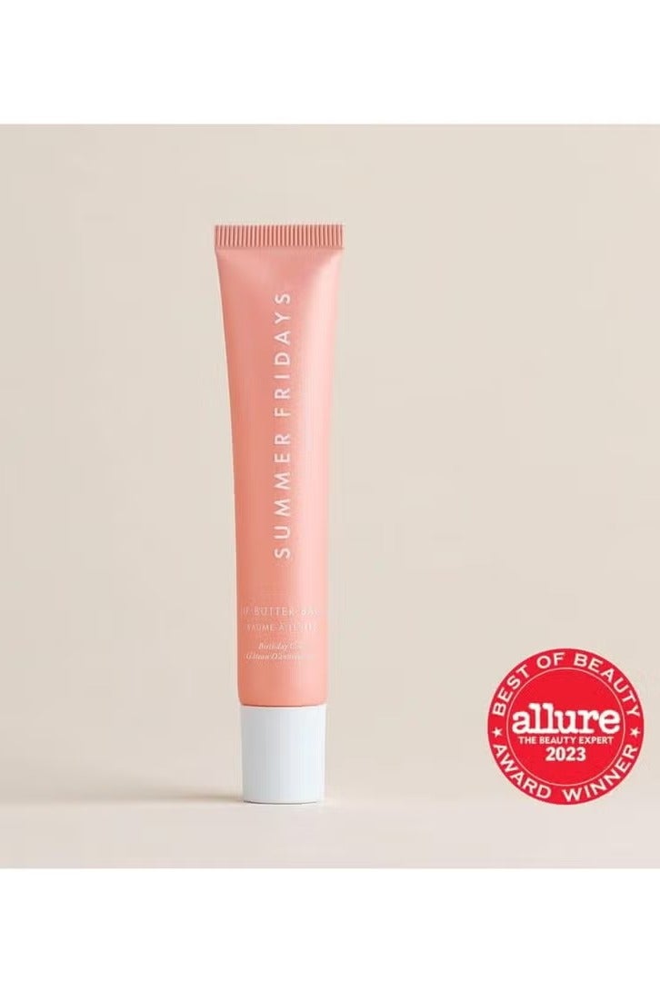 SUMMER FRIDAYS Tinted Lip Butter Balm - Conditioning Vegan Lip Balm for Instant Moisture, Shine & Hydration - Softening & Soothing Skincare - Birthday Cake (.5 Oz) - Image 3