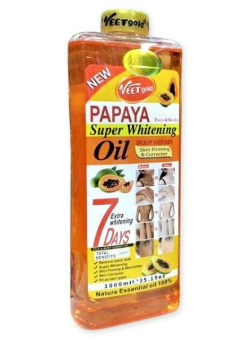 فيت جولد زيت البابايا الفائق للتبييض 1000 مل
