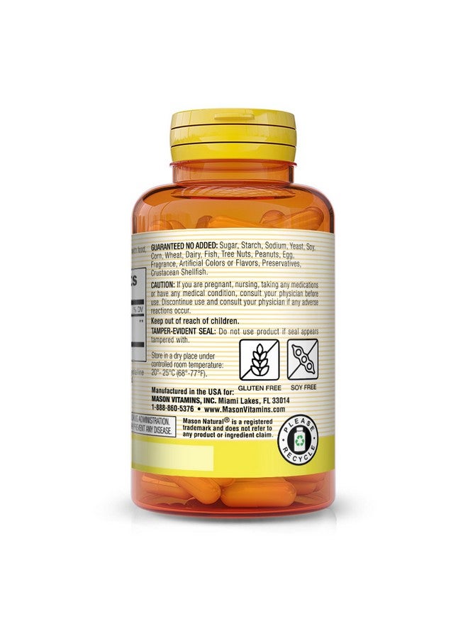 MASON NATURAL Moringa 500 mg - Supports Energy Metabolism and Inflammatory Response, Antioxidant Immune Support Herbal Supplement, 60 Capsules - Image 3