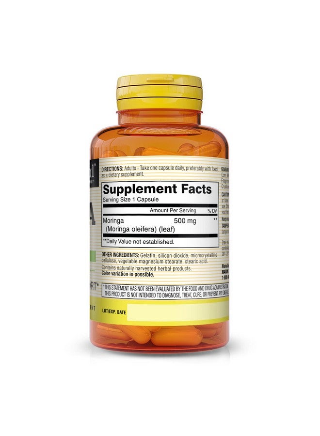 MASON NATURAL Moringa 500 mg - Supports Energy Metabolism and Inflammatory Response, Antioxidant Immune Support Herbal Supplement, 60 Capsules - Image 2