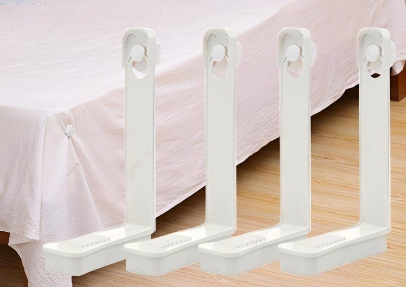 Bed Sheet Fastener Clips Set of 4 Multi Color, Prevent Sheet Moving While Sleeping, Comfortable and Safe on Fabrics, Suitable for Most Mattress Sizes, Ideal for Home Use - Image 1