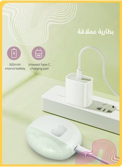 شي آند ليتل ماكينة قص أظافر كهربائية 2 في 1 قابلة لإعادة الشحن USB محمولة، آمنة للأطفال والكبار وكبار السن (أبيض)  - Image 2