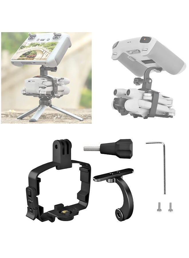 Portable Drone Shooting Adapter Holder - Handheld Mount Bracket for DJI RC Mini 3 Pro - Upgrade Parts for Camera Drone Compatibility - Image 1