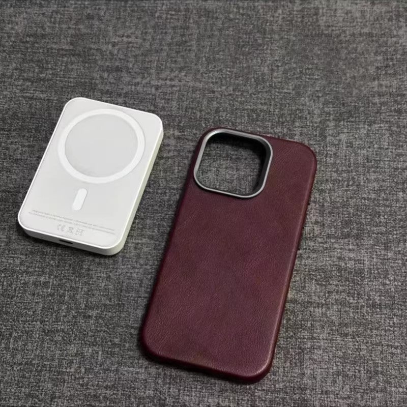 Crazy Horse Leather Magnetic Phone Case with Full-Body Shockproof Protection - Image 5