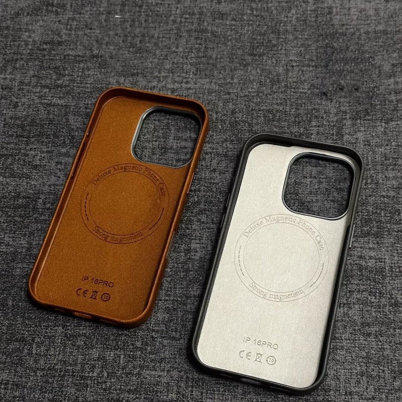 Crazy Horse Leather Magnetic Phone Case with Full-Body Shockproof Protection - Image 3