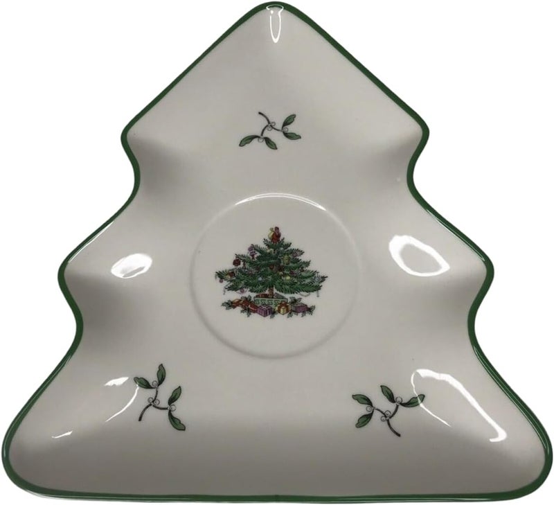 Spode Christmas Tree Jumbo Cup with TreeShaped Saucer  18 Ounce Earthenware Mug for Coffee Tea Hot Chocolate Festive Drinks  Charming Holiday Dcor  Festive Christmas Design - Image 5