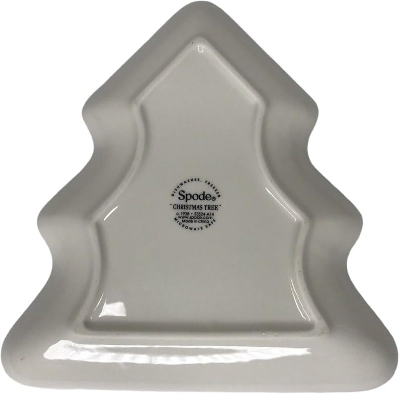 Spode Christmas Tree Jumbo Cup with TreeShaped Saucer  18 Ounce Earthenware Mug for Coffee Tea Hot Chocolate Festive Drinks  Charming Holiday Dcor  Festive Christmas Design - Image 4