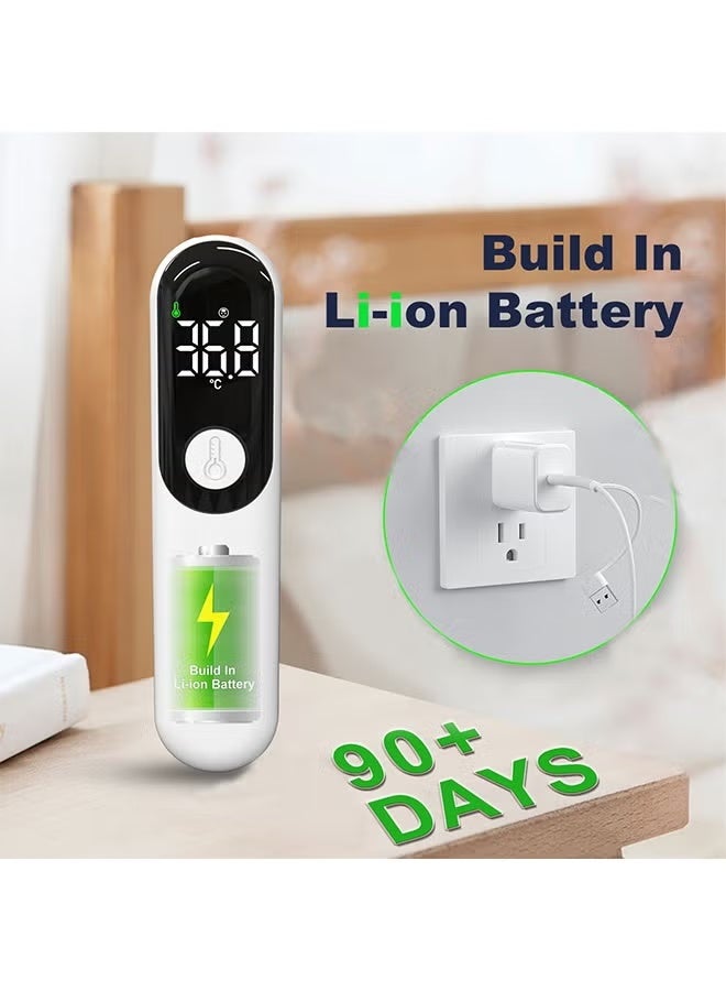 Non Contact Forehead Thermometer, Rechargeable Mute Mode Infrared Thermometer, Fast Accurate Fever Check for Adults and Kids - Image 5