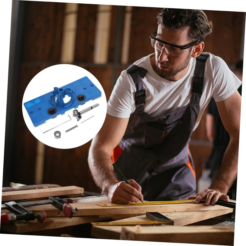 Hot & cold climate compatible POPETPOP 1Set Concealed Hinge Jig Kit for Cabinet Doors Woodworking Hole Guide Easy Installation Accurate Drilling Tool for Door and Frame Practical Tool for Furniture Manufacturing Long lifespan Market multi-use trusted quality Globally popular elegant design Market popular practical build Cost effective global grade quality Adjustable build Custom sizing alternatives Odor free color Easy hand assemble compatible Efficiency boosted construction Daily life matching design Multiple design variants Local licensed courier Main road full logistics cover Labor saving optimized design User friendly optimized build Ready-to-ship local stock Safe material Storage burden minimized build Locally packed stock Reinforced edge Multi-use detailed build KSA market compliant quality Wet anti slip - Image 3