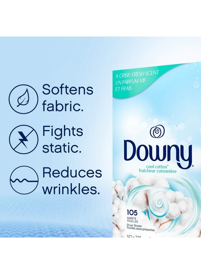 Downy Downy Dryer Sheets Laundry Fabric Softener, Cool Cotton, 240 Count - Image 3