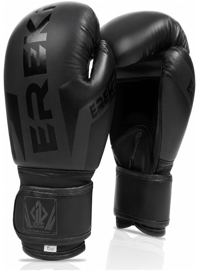 DUFFOBAN Boxing Gloves for Kids, Kids Sparring Training Gloves for Punching Bag, MMA, UFC, Muay Thai, Karate, Kickboxing (Black, 10 oz) - Image 1