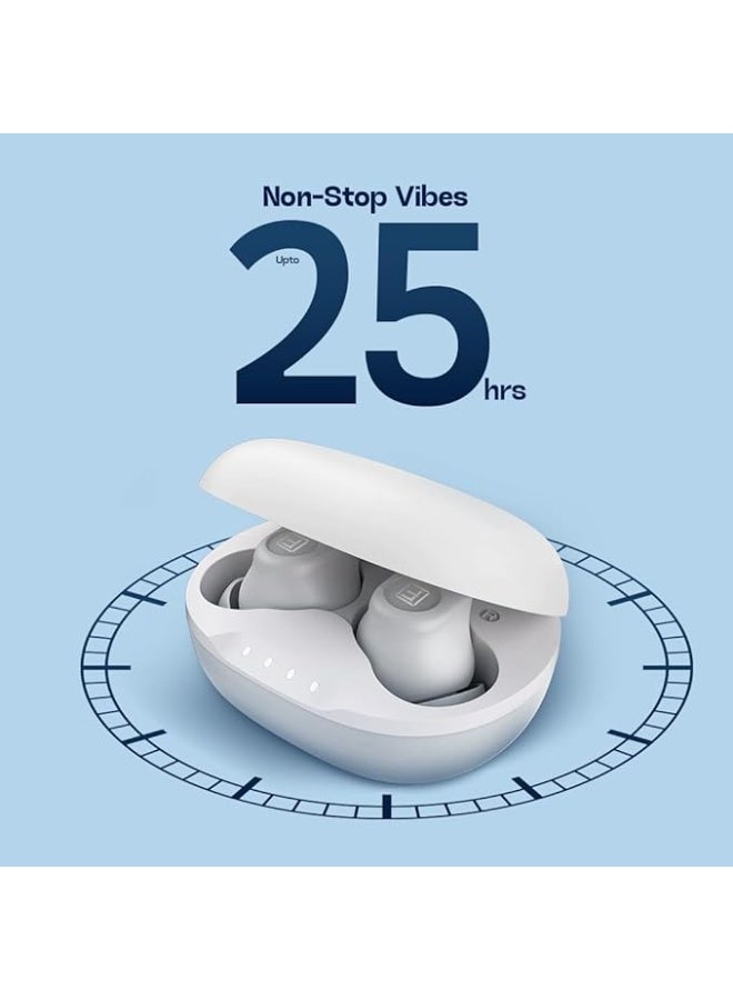 Faster StudX Bluetooth Earbuds 5.4 Bluetooth Earphones- ANC Earbuds Inear Wireless Earphones Active Noise Cancellation-Wireless Earbud for Tablet Laptop 25Hrs Playtime 10mm Drivers Ear Phones (White) - Image 4